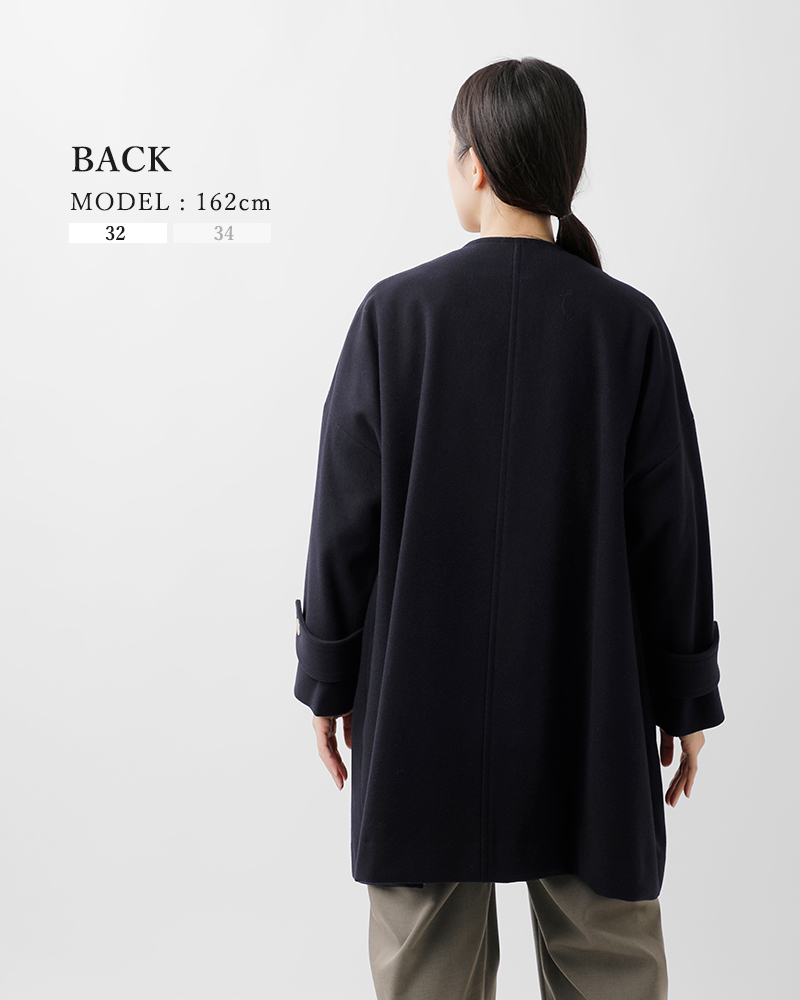 Traditional Weatherwear(トラディショナルウェザーウェア)マールトンライトメルトンウールノーカラーコート“MALTONN/C”l252kgfco0368ml