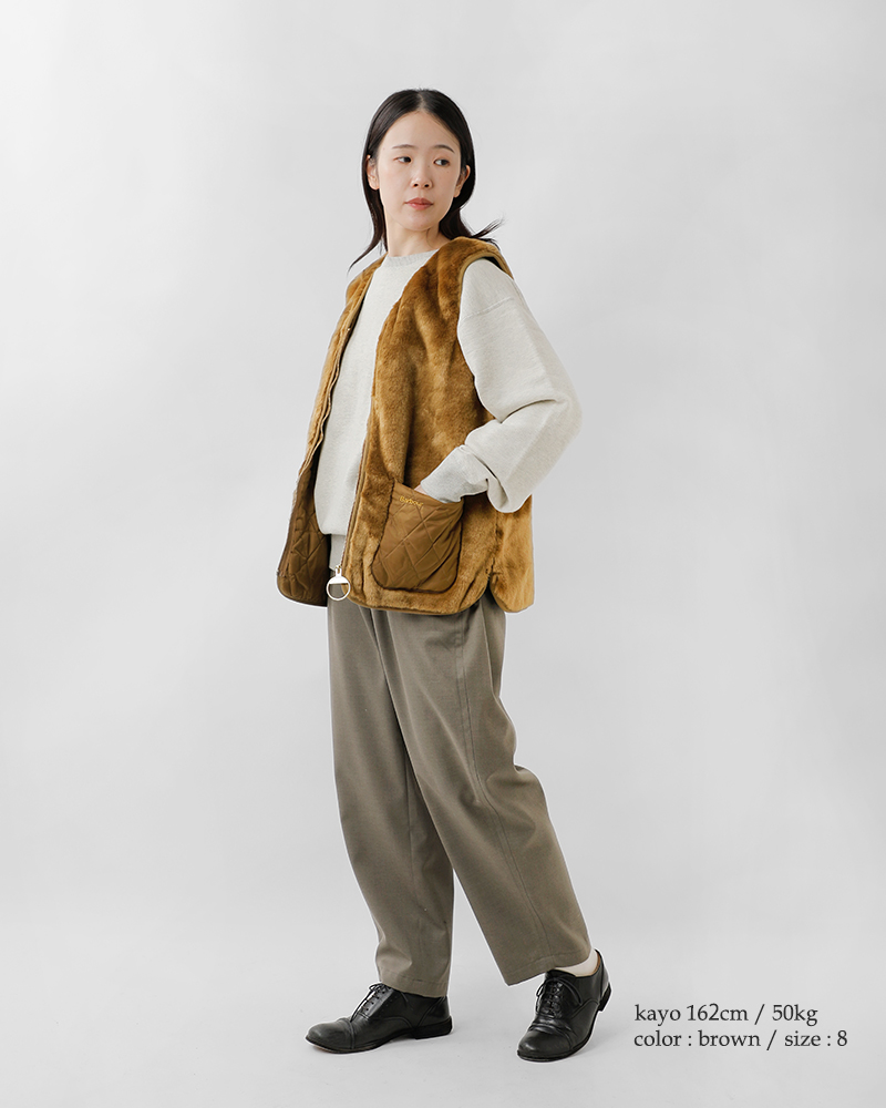 Barbour(バブアー)カリンフェイクファージレ“KARINFAUXFURGILET”252lgi0201