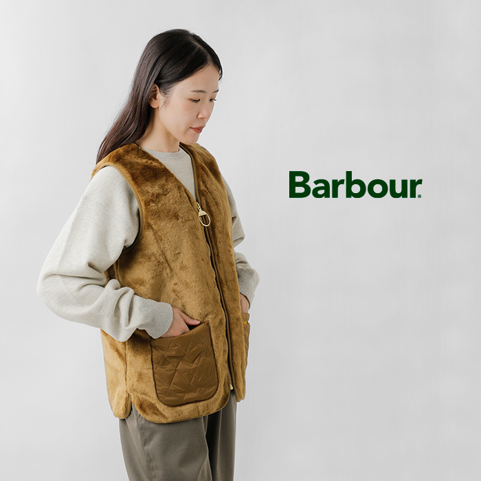 Barbour(バブアー)カリンフェイクファージレ“KARINFAUXFURGILET”252lgi0201