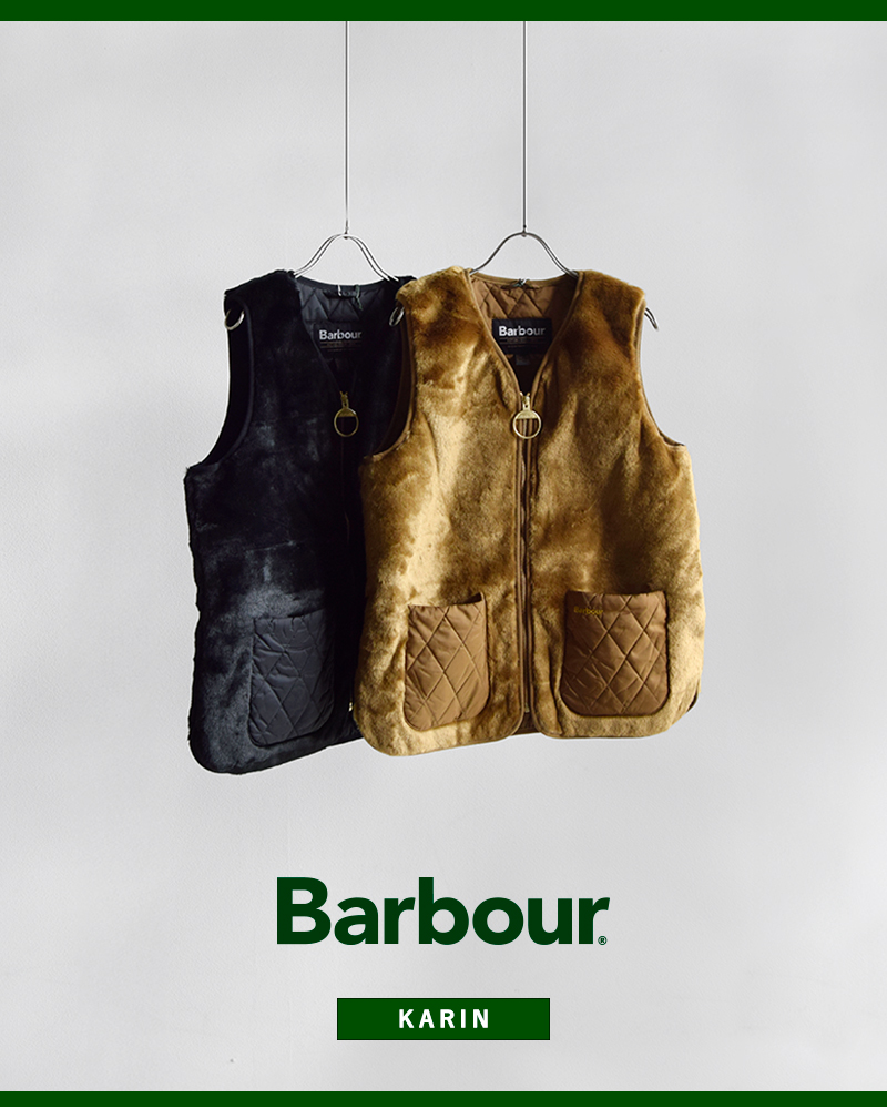 Barbour(バブアー)カリンフェイクファージレ“KARINFAUXFURGILET”252lgi0201