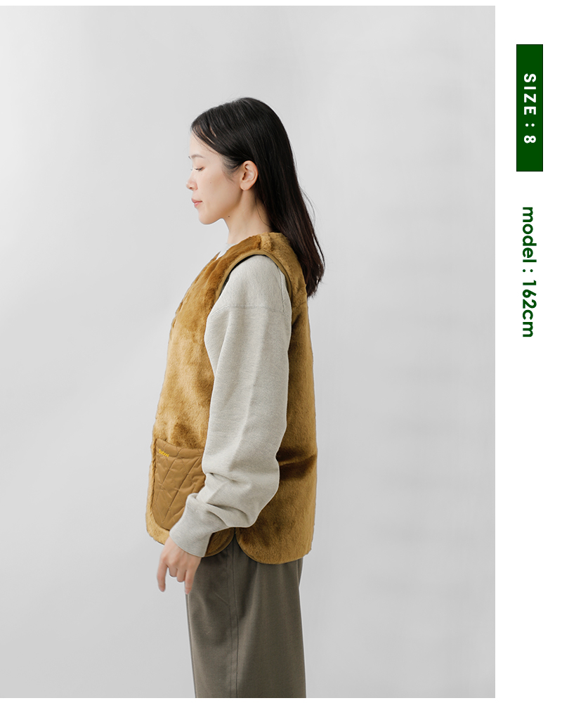 Barbour(バブアー)カリンフェイクファージレ“KARINFAUXFURGILET”252lgi0201