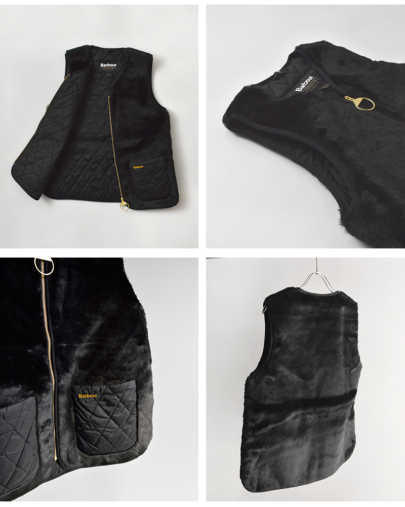 Barbour(バブアー)カリンフェイクファージレ“KARINFAUXFURGILET”252lgi0201