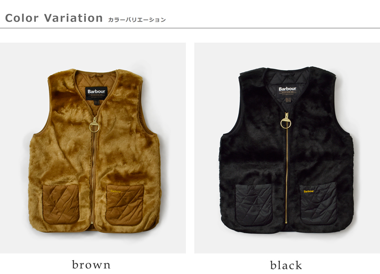 Barbour(バブアー)カリンフェイクファージレ“KARINFAUXFURGILET”252lgi0201