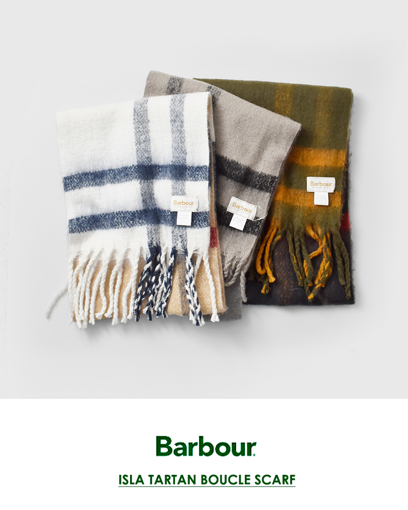 Barbour(バブアー)タータンチェックブークレスカーフ“ISLATARTANBOUCLESCARF”252lsc0293