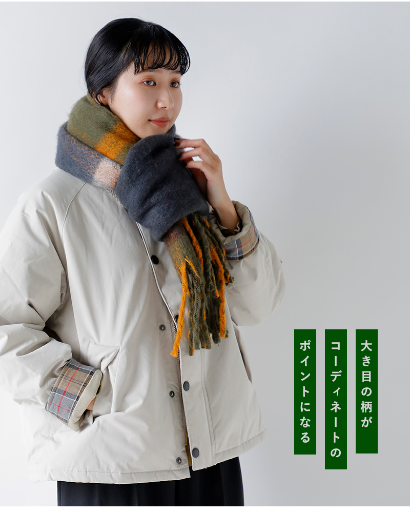 Barbour(バブアー)タータンチェックブークレスカーフ“ISLATARTANBOUCLESCARF”252lsc0293