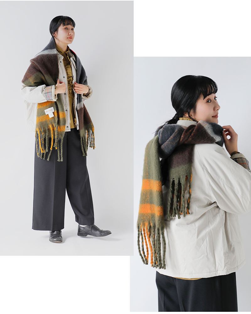 Barbour(バブアー)タータンチェックブークレスカーフ“ISLATARTANBOUCLESCARF”252lsc0293