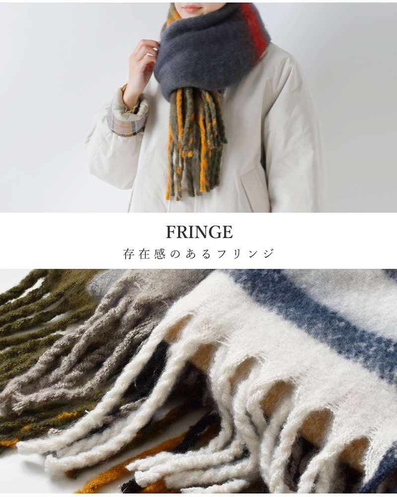 Barbour(バブアー)タータンチェックブークレスカーフ“ISLATARTANBOUCLESCARF”252lsc0293