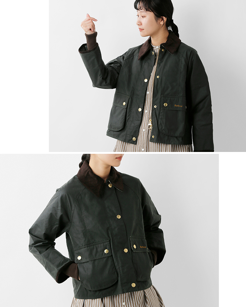Barbour(バブアー)クロップドビードネルワックスジャケット“CROPPEDBEADNELLWAXJACKET”252lwx1403