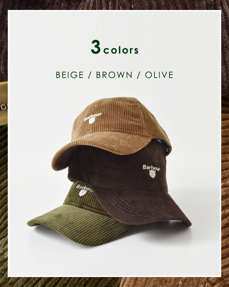 Barbour(バブアー)プレストンコードキャップ“PRESTONCORDCAP”252mha0911