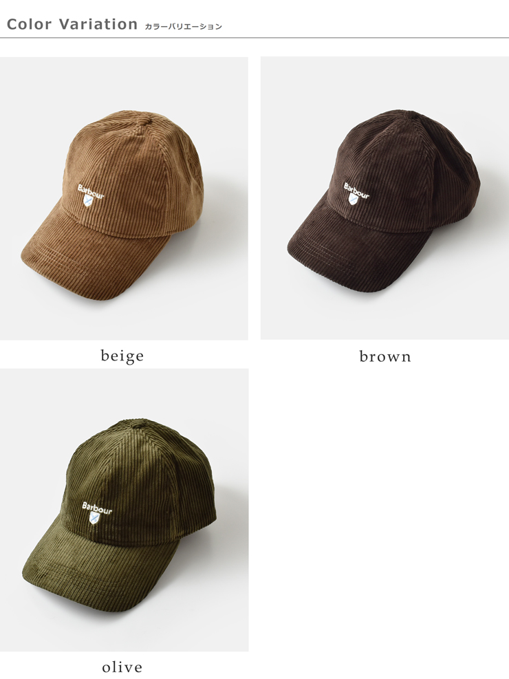 Barbour(バブアー)プレストンコードキャップ“PRESTONCORDCAP”252mha0911