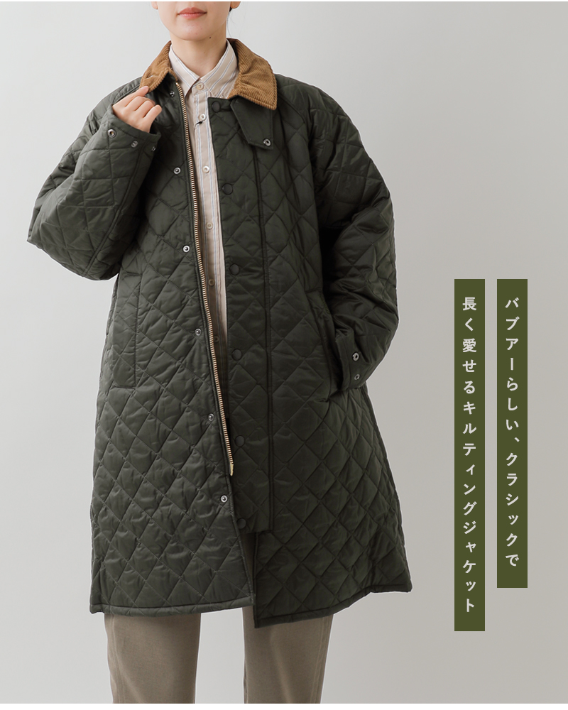 Barbour(バブアー)エクスモアキルティングジャケットコート“EXMOORQUILTEDJACKETCOAT”252mqu1867