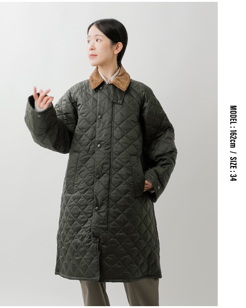 Barbour(バブアー)エクスモアキルティングジャケットコート“EXMOORQUILTEDJACKETCOAT”252mqu1867
