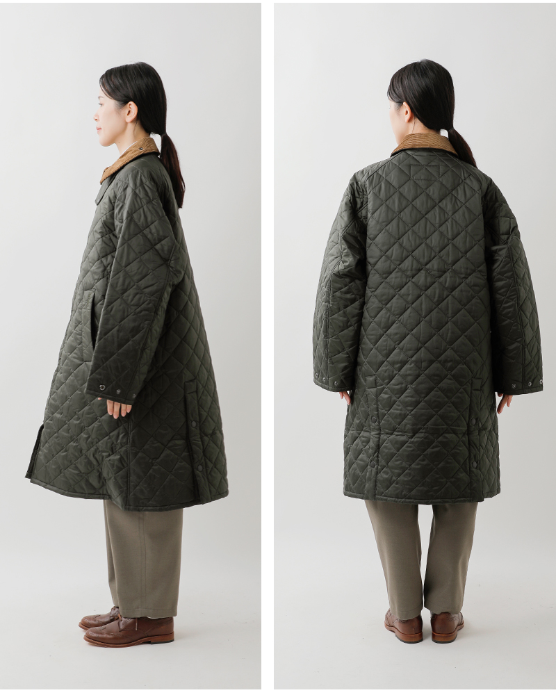 Barbour(バブアー)エクスモアキルティングジャケットコート“EXMOORQUILTEDJACKETCOAT”252mqu1867