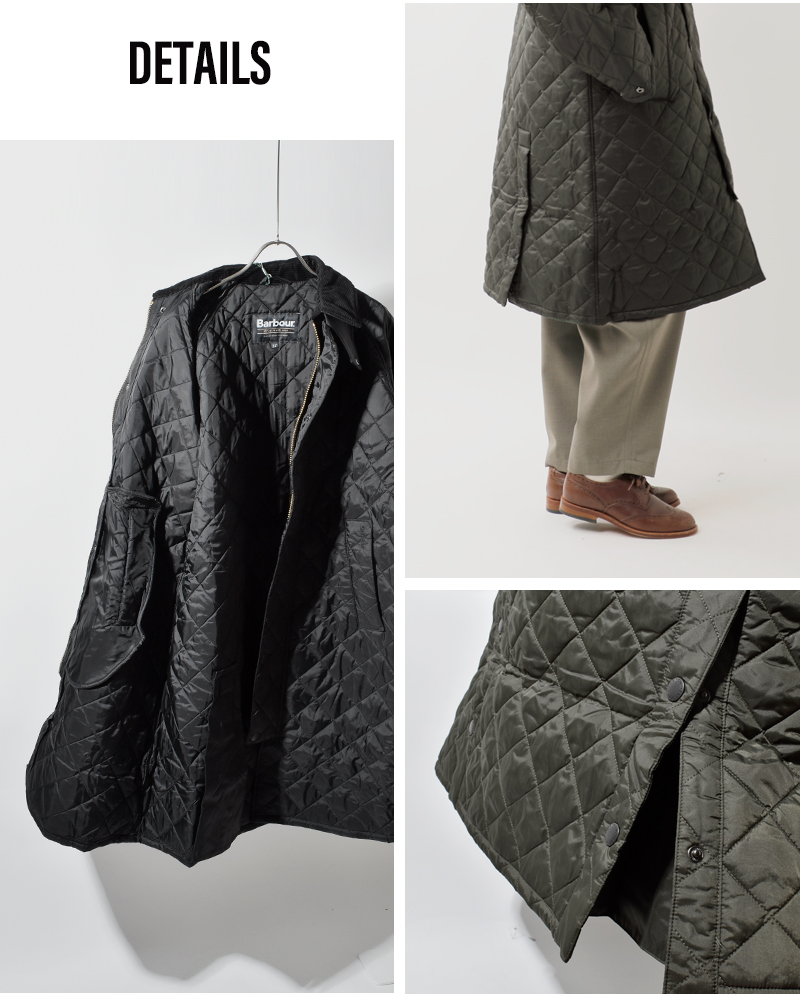 Barbour(バブアー)エクスモアキルティングジャケットコート“EXMOORQUILTEDJACKETCOAT”252mqu1867