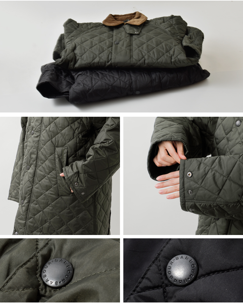 Barbour(バブアー)エクスモアキルティングジャケットコート“EXMOORQUILTEDJACKETCOAT”252mqu1867