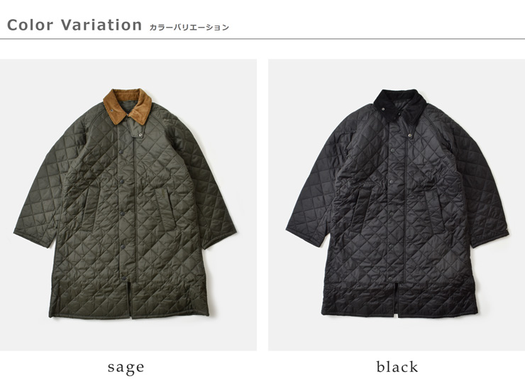 Barbour(バブアー)エクスモアキルティングジャケットコート“EXMOORQUILTEDJACKETCOAT”252mqu1867