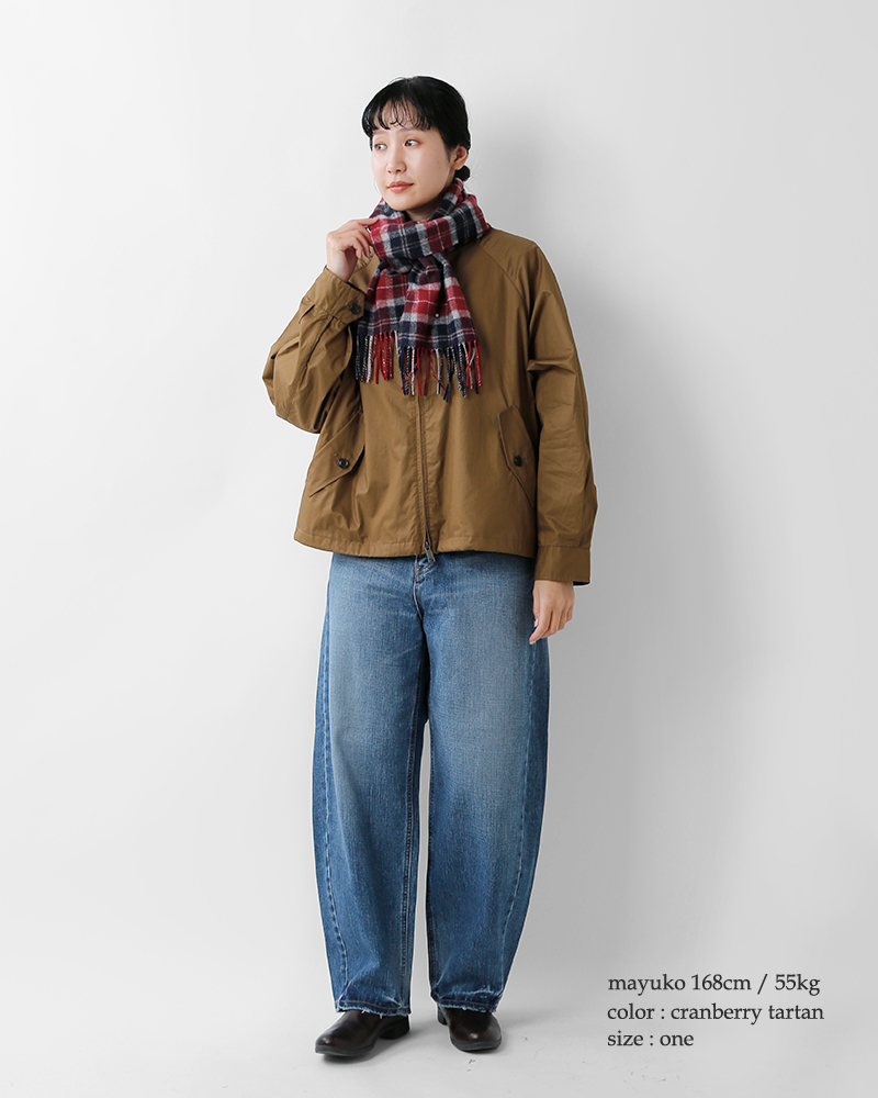 Barbour(バブアー)ラムウールタータンチェックスカーフ“TARTANLAMBSWOOLSCARF”252usc0001