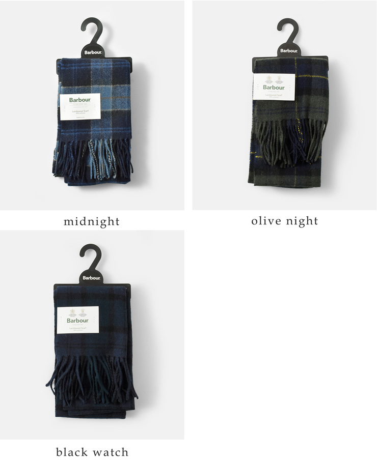 Barbour(バブアー)ラムウールタータンチェックスカーフ“TARTANLAMBSWOOLSCARF”252usc0001