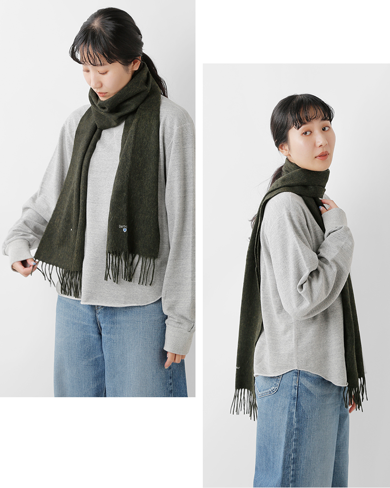 Barbour(バブアー)プレーンラムウールスカーフ“PLAINLAMBSWOOLSCARF”252usc0008