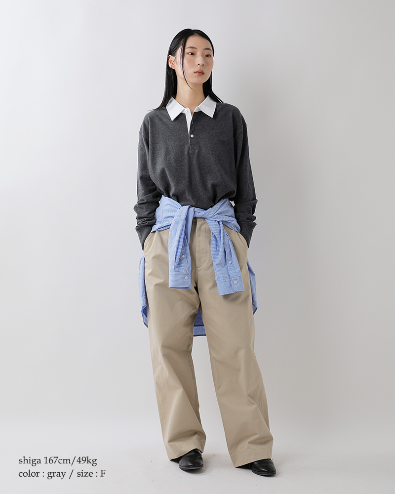 Shinzone(シンゾーン)コットンラガーポロシャツ“RUGGERPOLOSHIRT”25amscu19