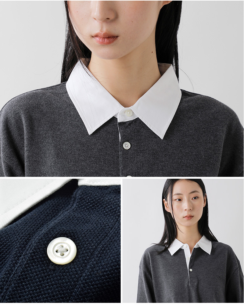 Shinzone(シンゾーン)コットンラガーポロシャツ“RUGGERPOLOSHIRT”25amscu19