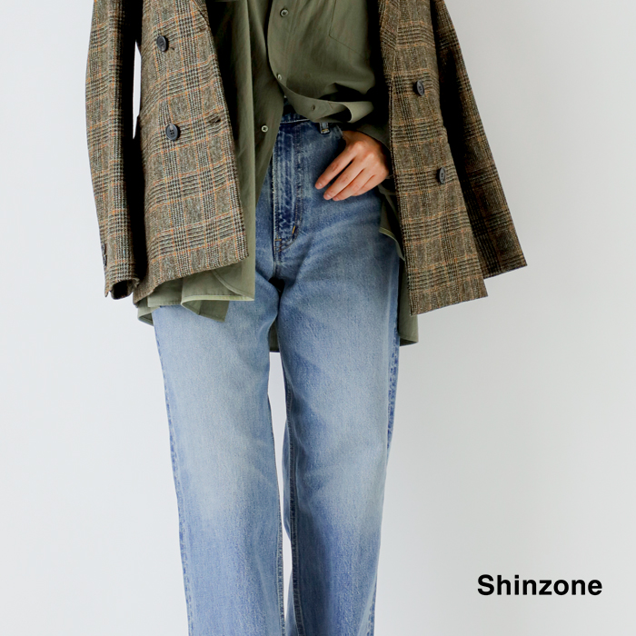 Shinzone(シンゾーン)オーガニックコットンセミワイドデニムパンツ“HUDSONDENIMPANTS”25amspa02