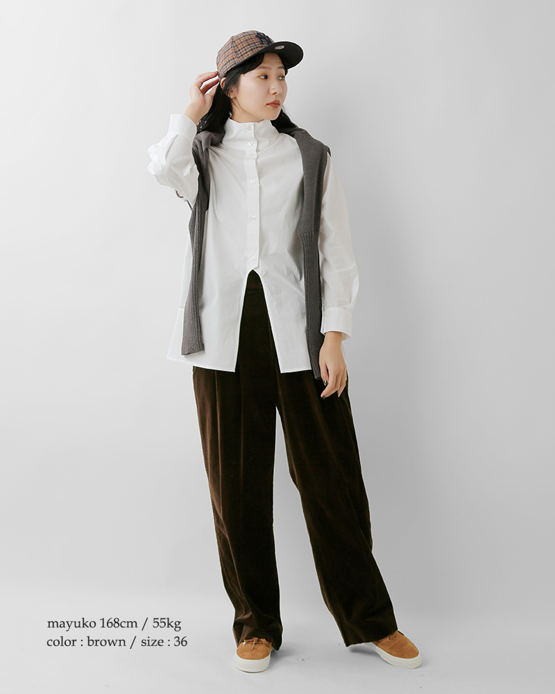 Shinzone(シンゾーン)オーガニックコットンベルベットトムボーイパンツ“ORGANICVELVETTOMBOYPANTS”25amspa07