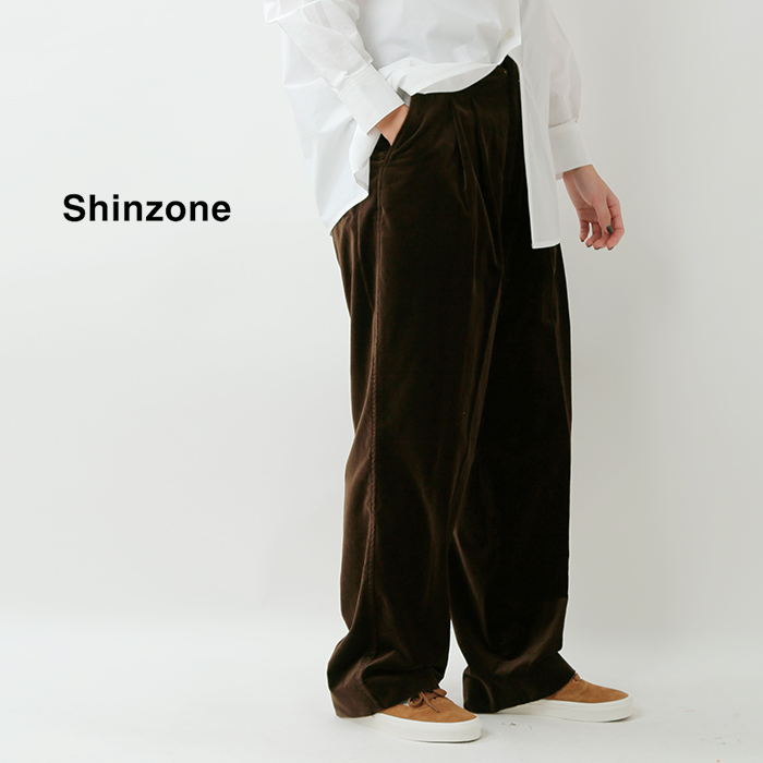 Shinzone(シンゾーン)オーガニックコットンベルベットトムボーイパンツ“ORGANICVELVETTOMBOYPANTS”25amspa07