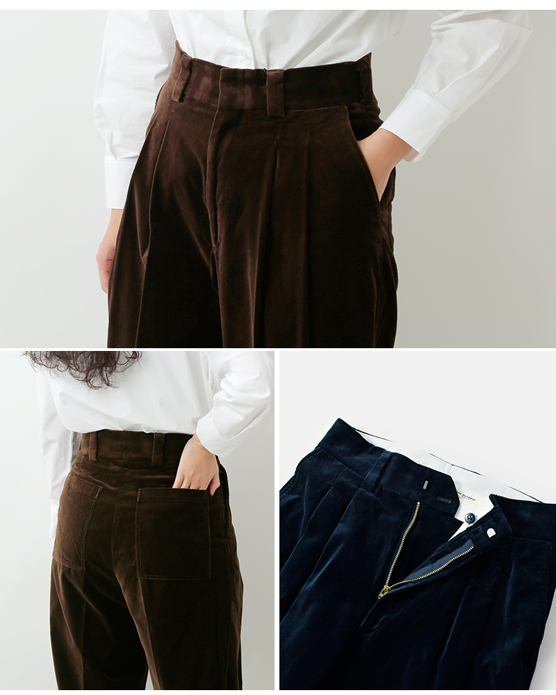 Shinzone(シンゾーン)オーガニックコットンベルベットトムボーイパンツ“ORGANICVELVETTOMBOYPANTS”25amspa07