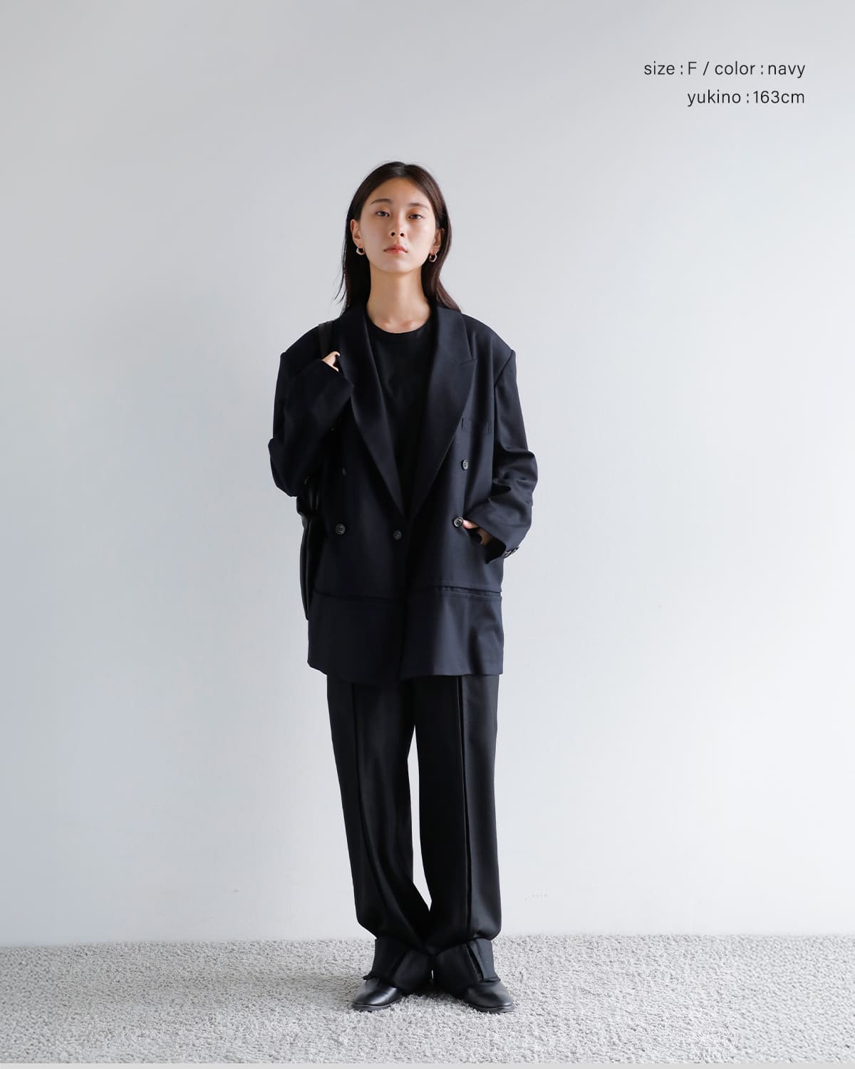 JUN MIKAMI ジュンミカミ ウール フラノ ダブル ジャケット 25aw