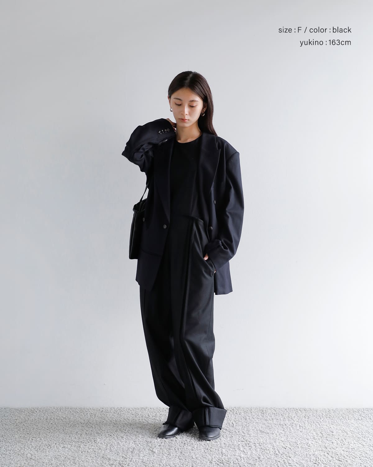 JUN MIKAMI ジュンミカミ ウール フラノ ジャンプスーツ 25aw-2