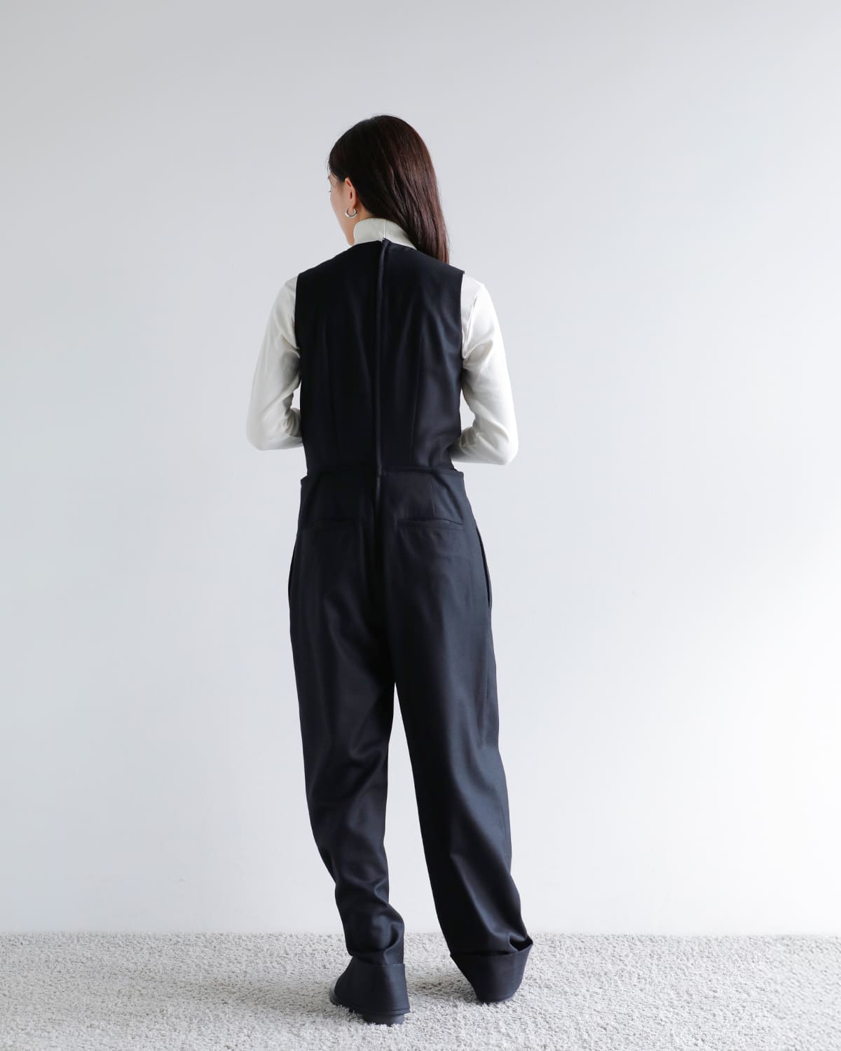 JUN MIKAMI ジュンミカミ ウール フラノ ジャンプスーツ 25aw-2