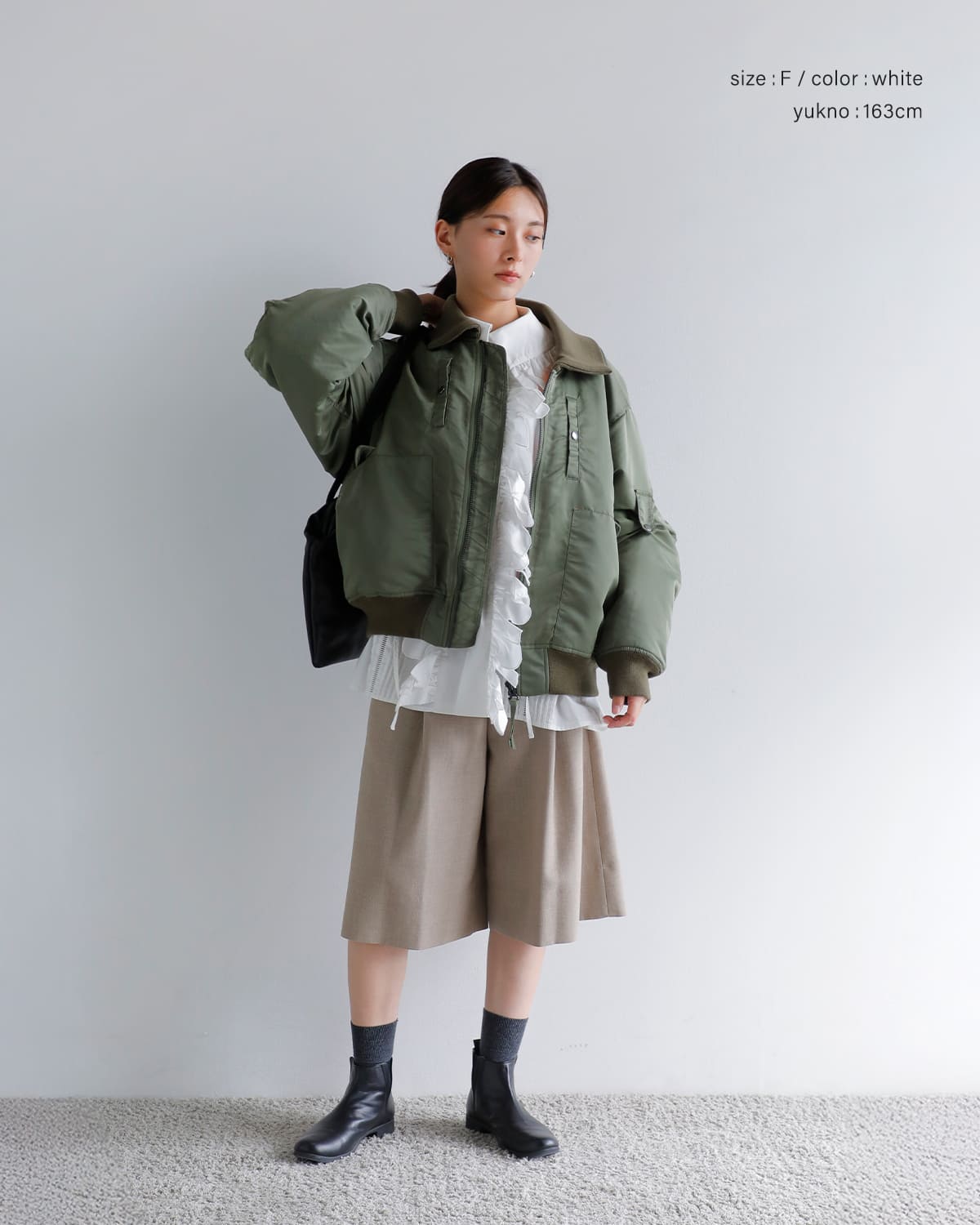 JUN MIKAMI(ジュンミカミ)コットンラッフルシャツ 25aw-5-j