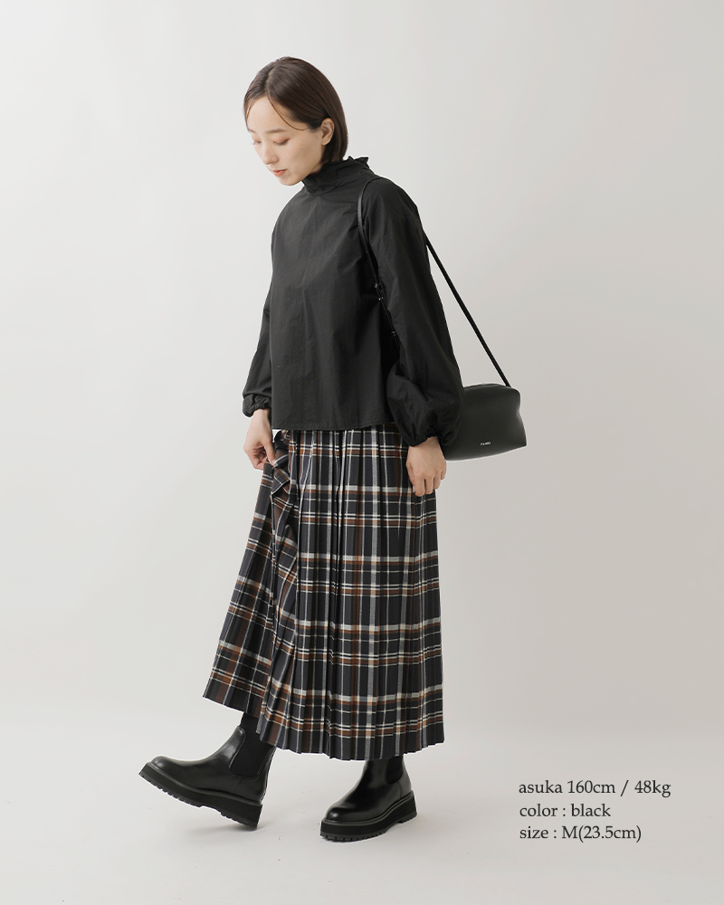 atelier brugge(アトリエブルージュ)ニットコンビショートブーツ25ks-74