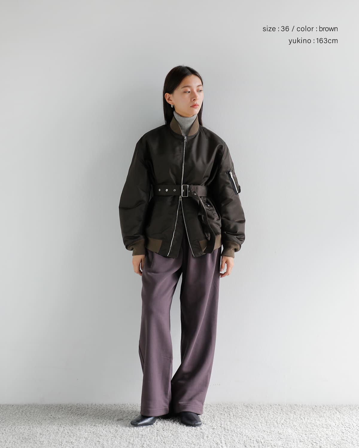 CINOH(チノ)高密度ツイルフライトジャケット “MA-1” 25wbz001