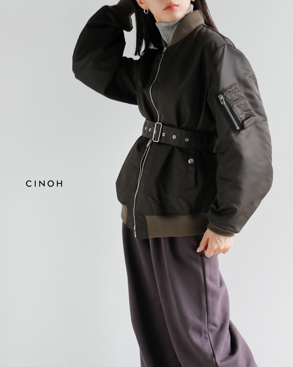 CINOH(チノ)高密度ツイル フライトジャケット “MA-1”25wbz001