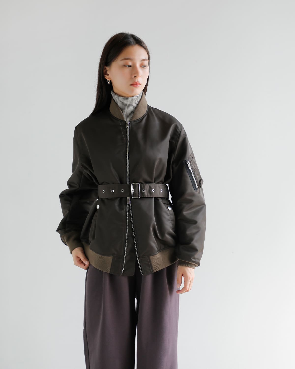 CINOH(チノ)高密度ツイルフライトジャケット “MA-1” 25wbz001