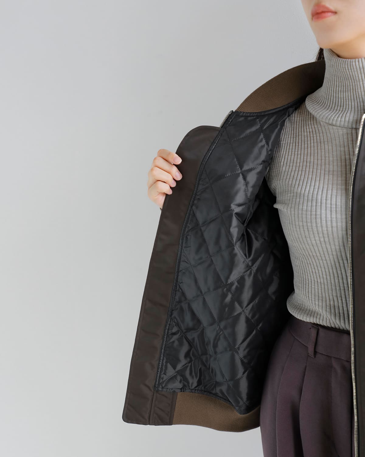 CINOH(チノ)高密度ツイルフライトジャケット “MA-1” 25wbz001