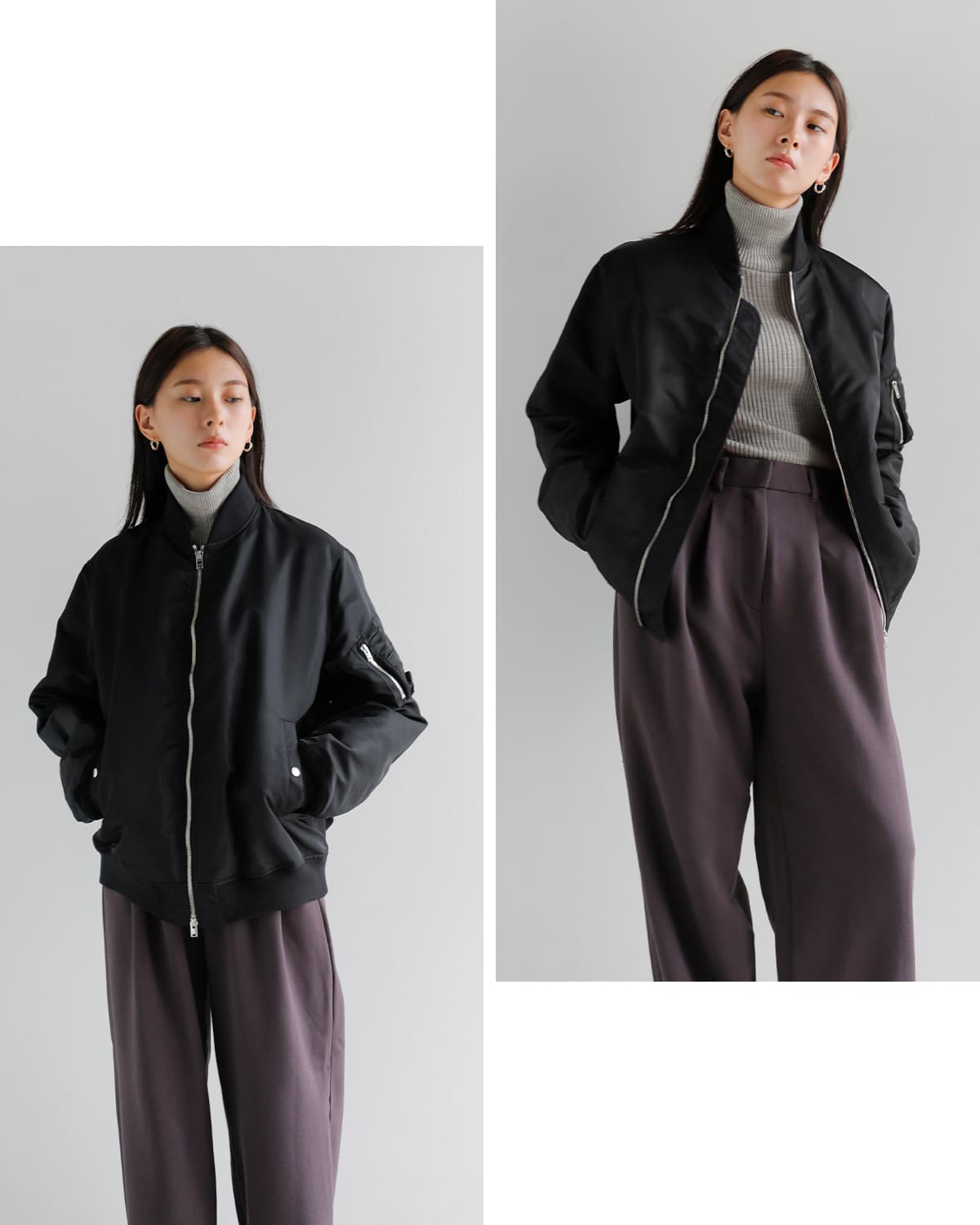 CINOH(チノ)高密度ツイルフライトジャケット “MA-1” 25wbz001