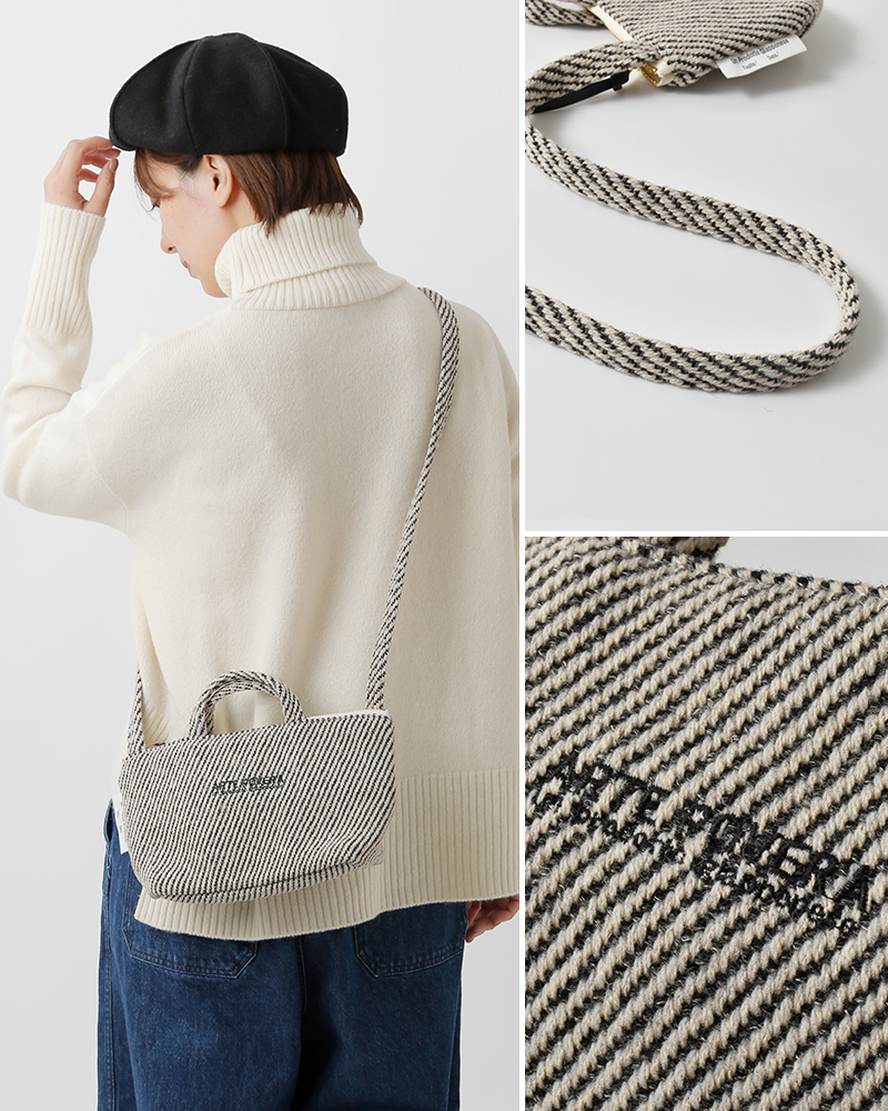 ARTE POVERA(アルテポーヴェラ)リネンウール混サコッシュSサイズ25wi22