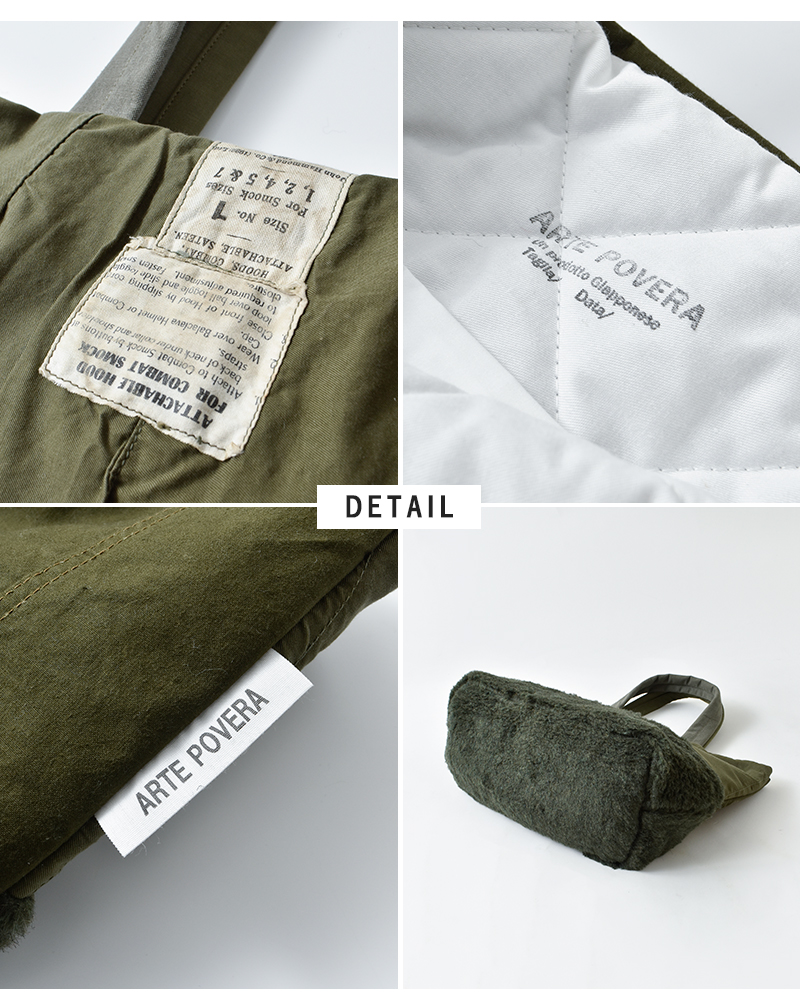ARTE POVERA(アルテポーヴェラ)イギリススモックパーカーリメイクバッグ25wi63