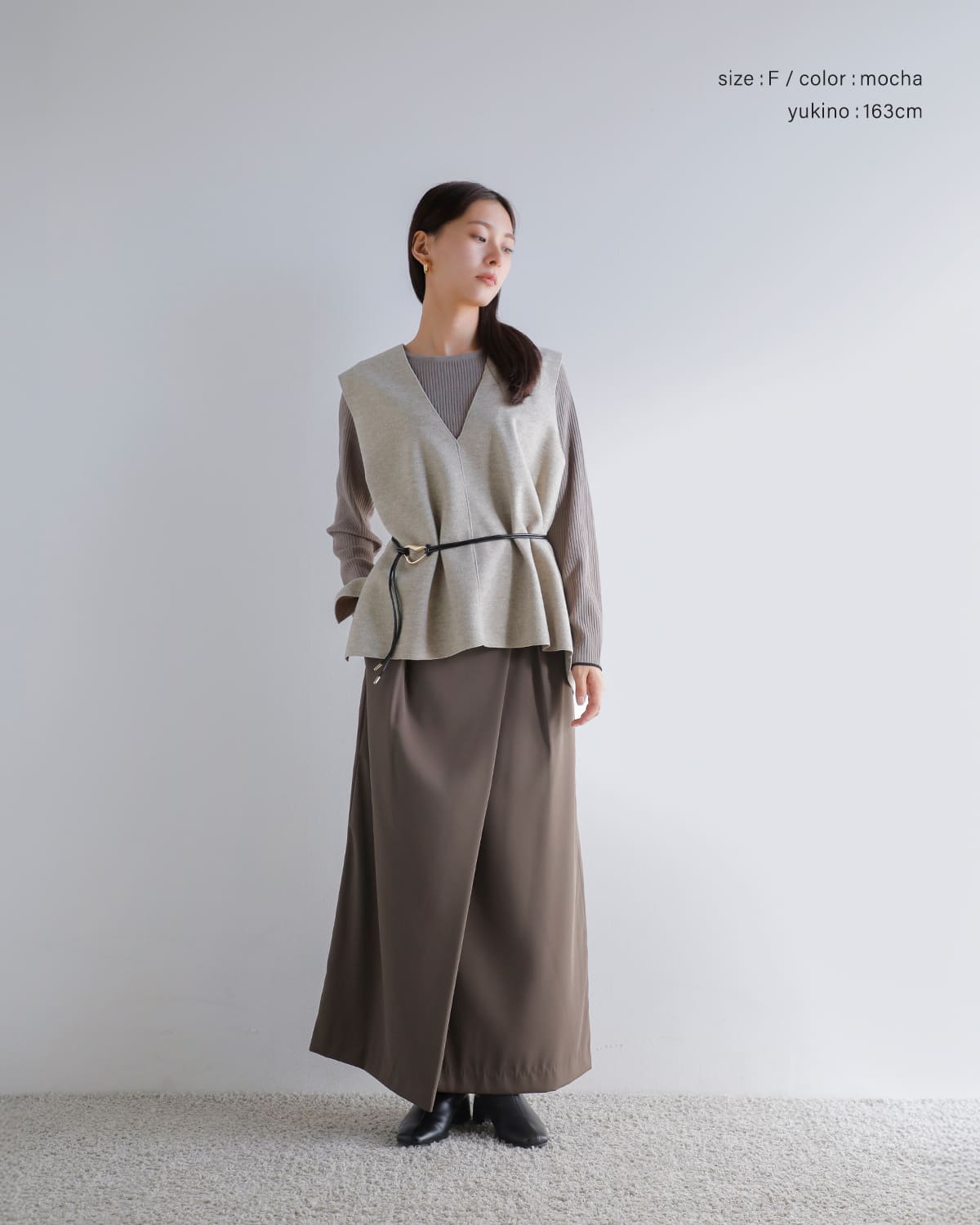 CHIGNON(シニヨン) ツイルラップスカート 2755-223kk