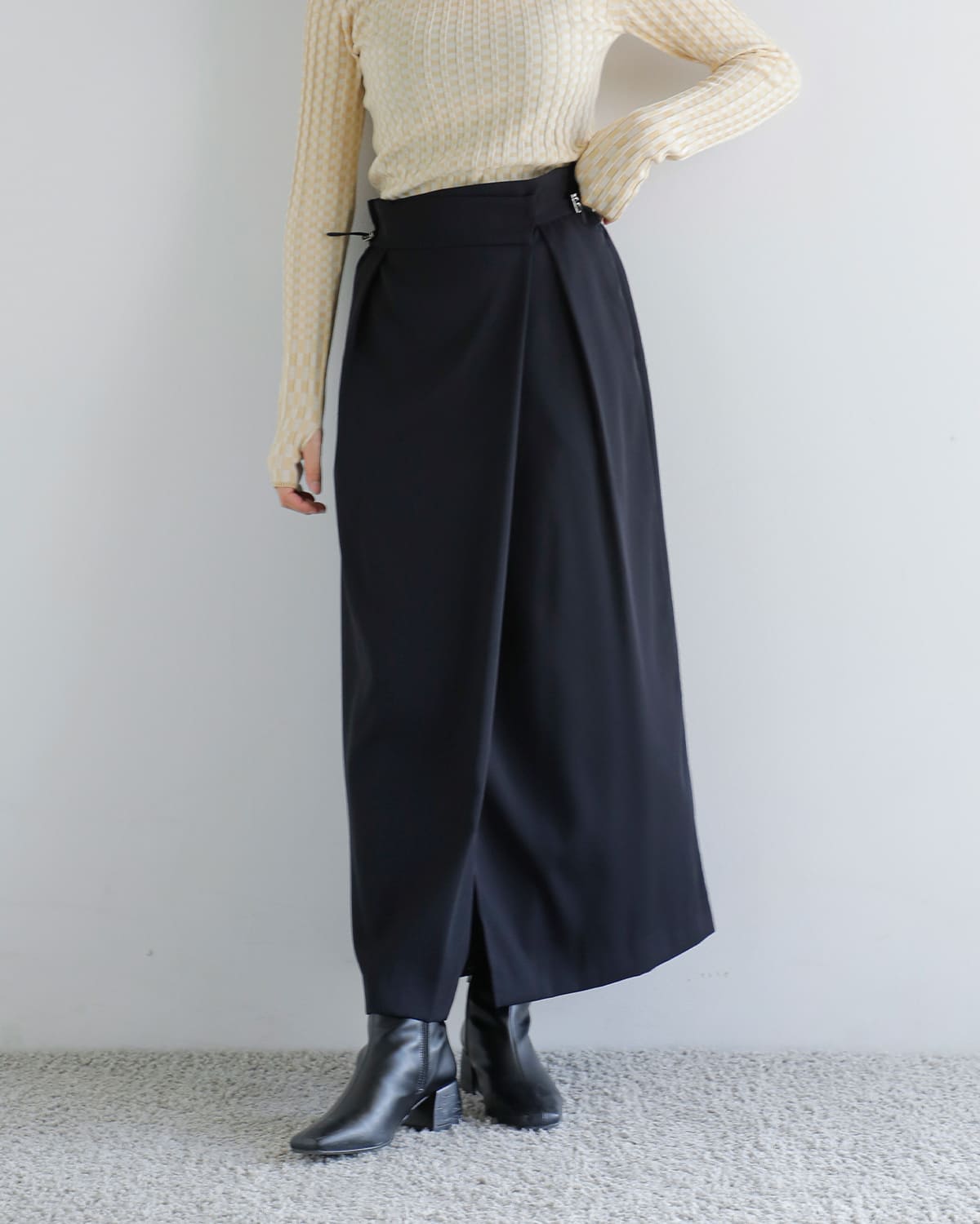 CHIGNON(シニヨン) ツイルラップスカート 2755-223kk