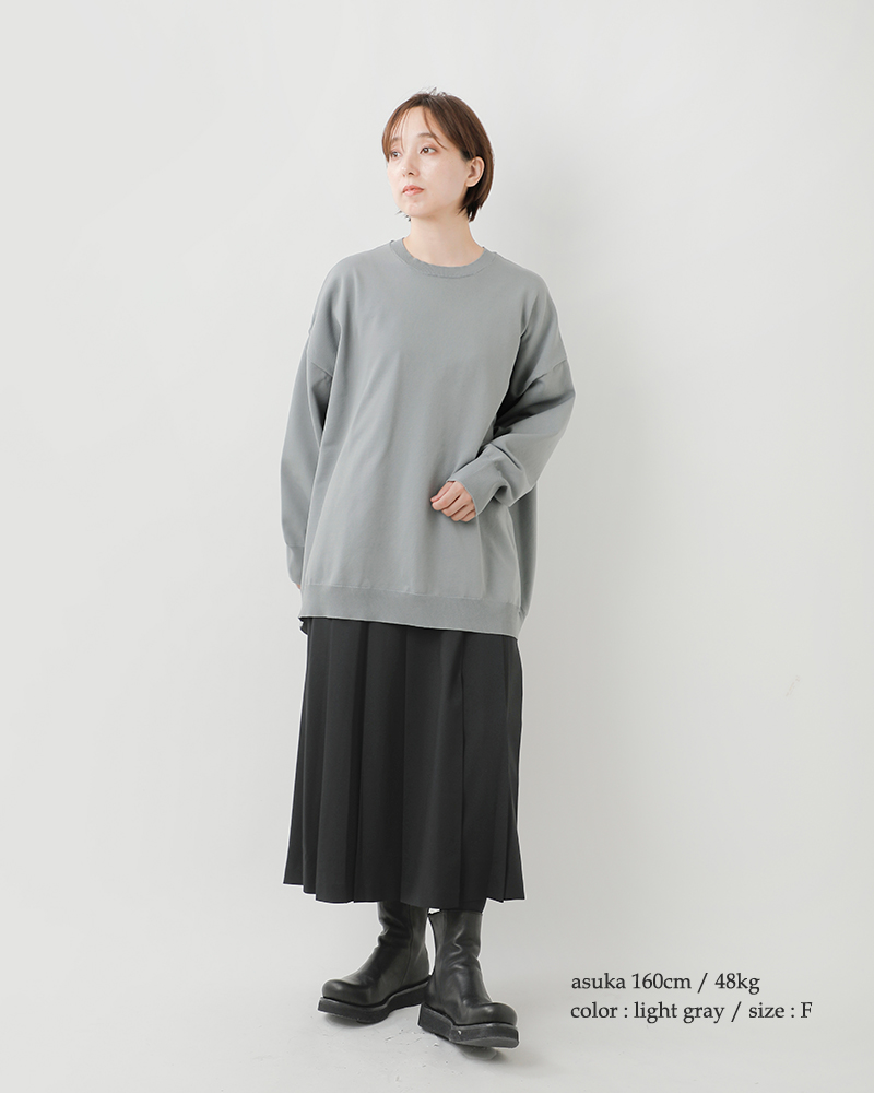 mizuiro ind(ミズイロインド)クルーネックワイドプルオーバー3-220122