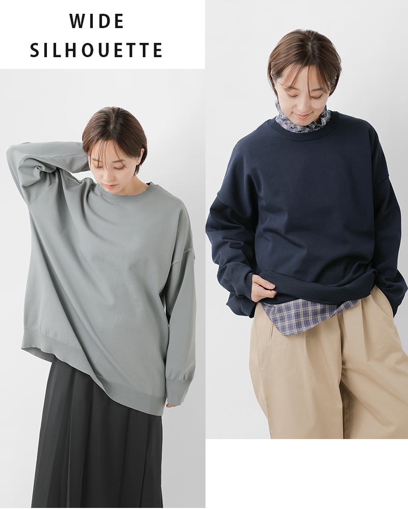 mizuiro ind(ミズイロインド)クルーネックワイドプルオーバー3-220122