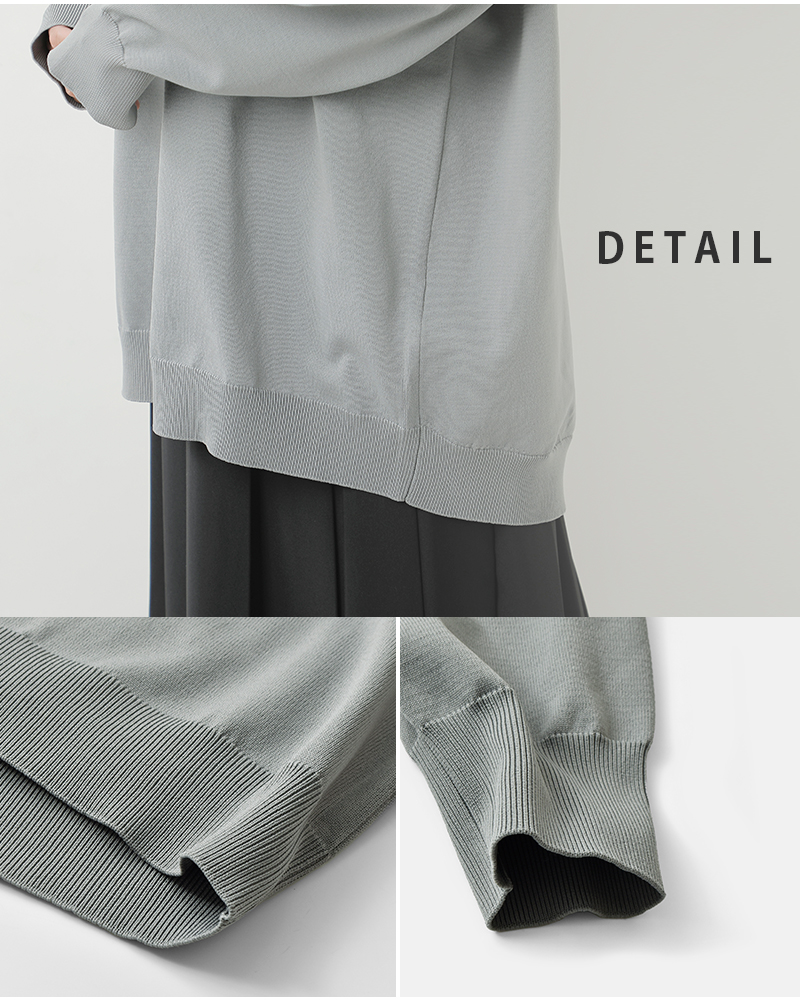 mizuiro ind(ミズイロインド)クルーネックワイドプルオーバー3-220122