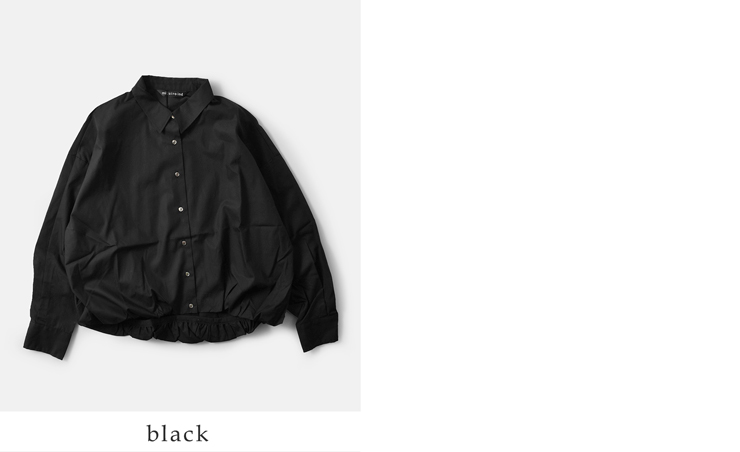 mizuiro ind(ミズイロインド)コットンバルーンシャツ3-230094