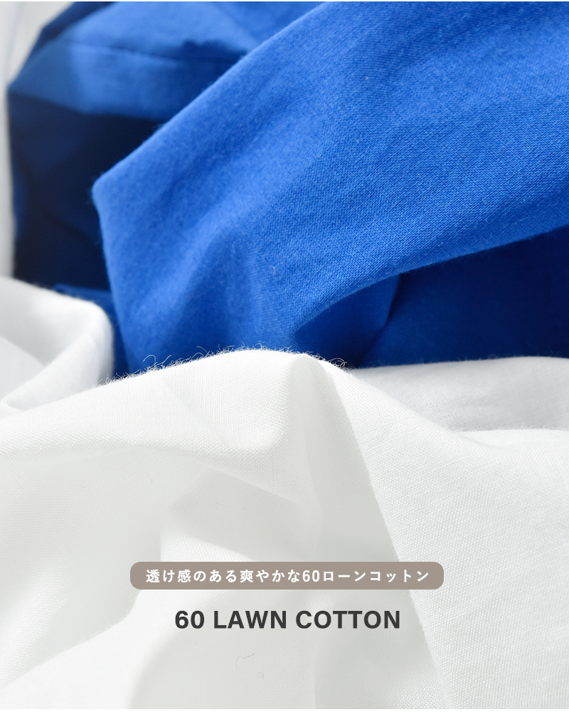 mizuiro ind(ミズイロインド)コットンジップハイネックカラープルオーバー3-230105