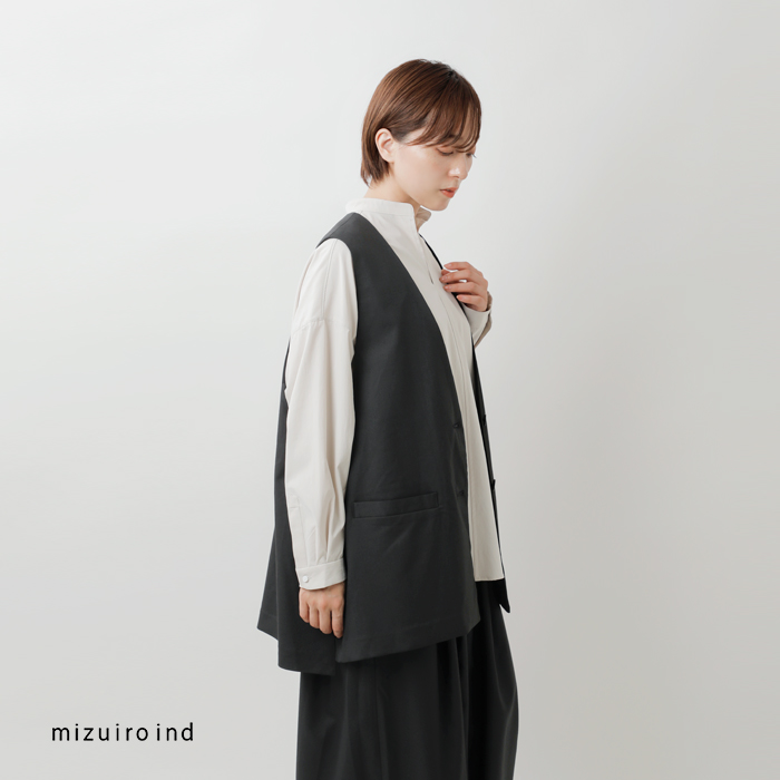 クーポン対象】mizuiro ind ミズイロインド ディープ Vネック