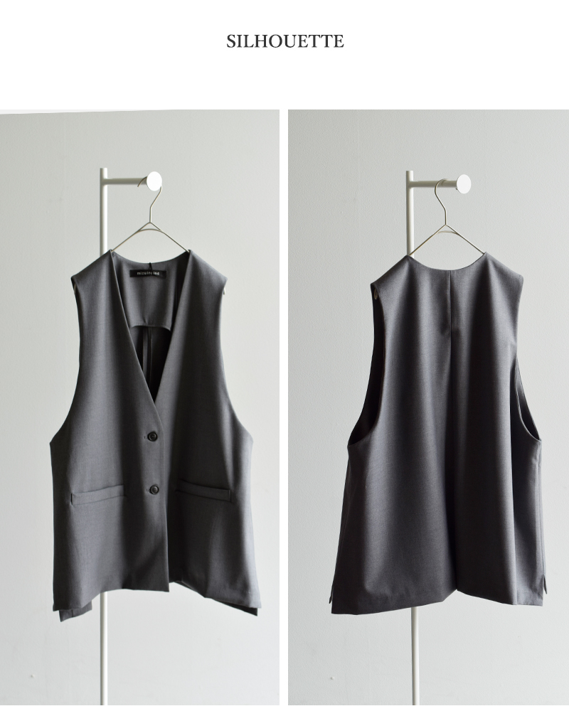 mizuiro ind(ミズイロインド)ディープVネックワイドベスト3-230108